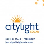 CityLight Solar Business Card (front) (Copyright © 2009 Ashley D. Hairston)